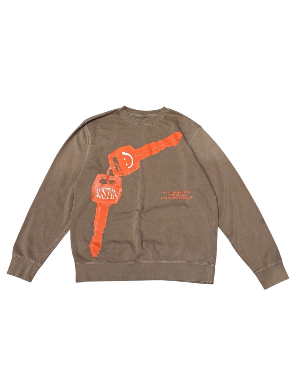 Post Malone 2023 Austin Keys If Yall Weren’t Here I’d Be Crying Sweatshirt Sz M